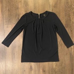 Ann Taylor Navy Blouse